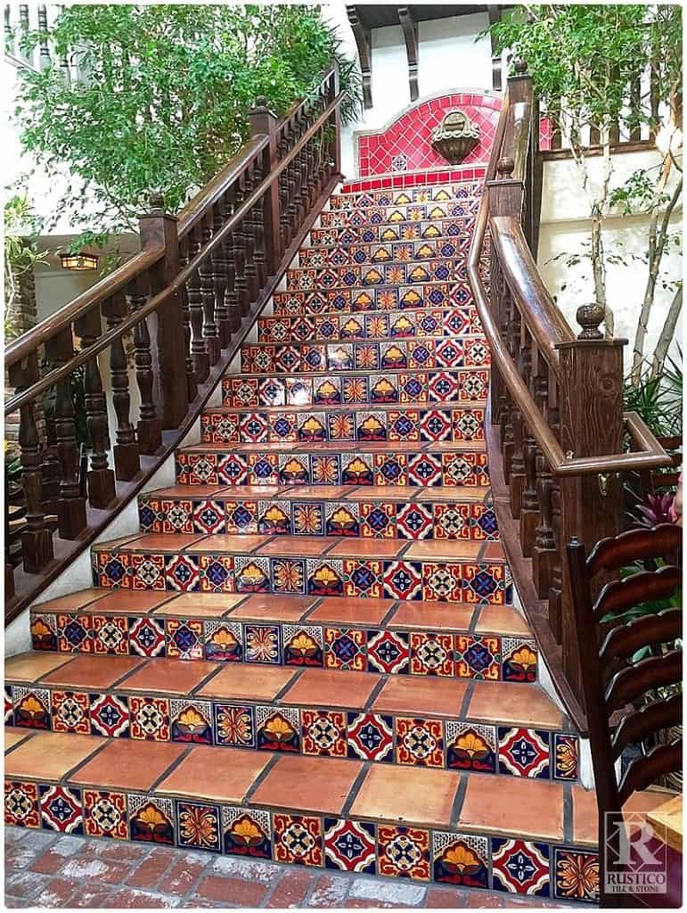 Mexican Tile Stairs | Rustico Tile & Stone