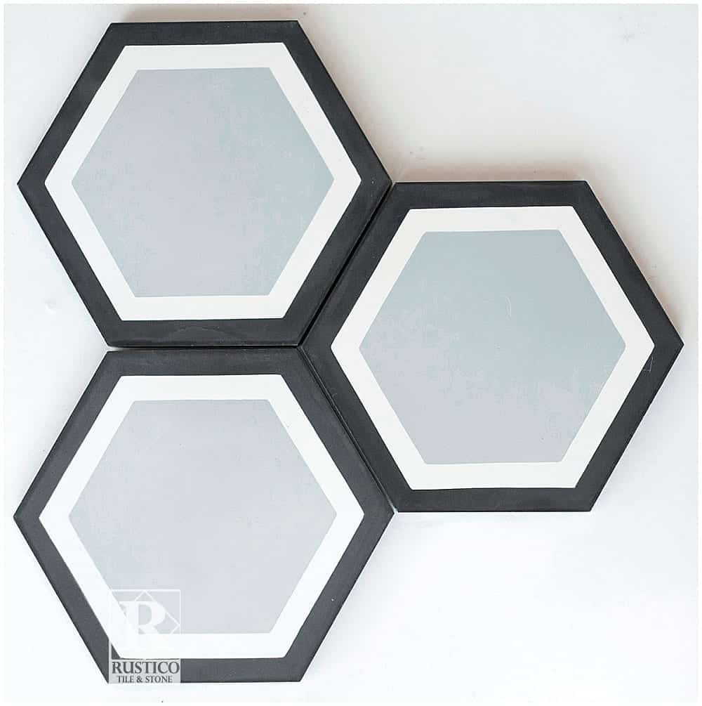 RTS25 Gray Hexagon Cement Tile
