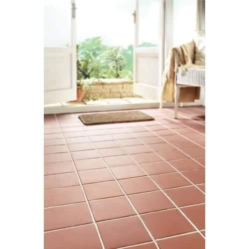 red quarry floor tile