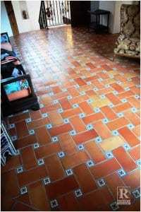 basket weave saltillo tile