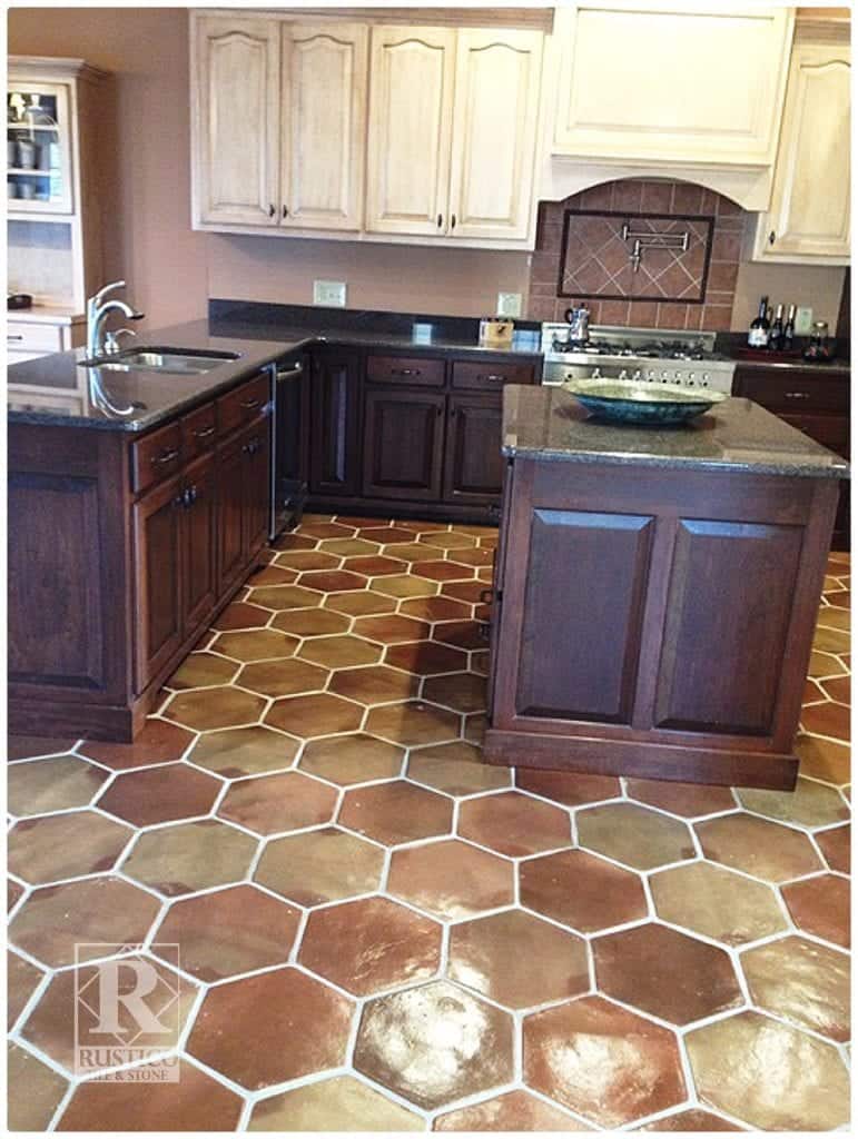 12x12 Manganese Hexagon Saltillo