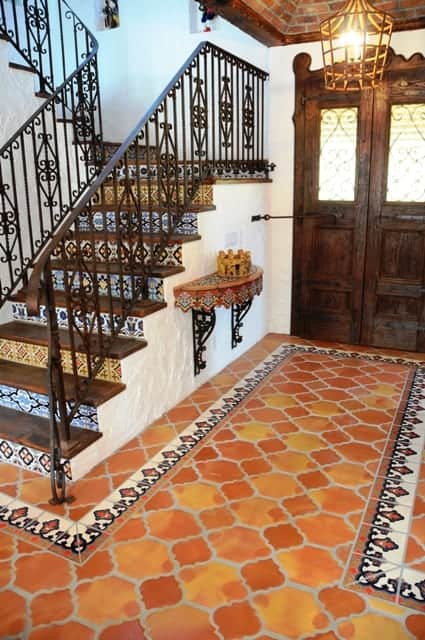 spanish tile stairs