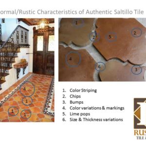 handmade Mexican saltillo tile