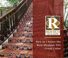 how to choose mexican tile grout color