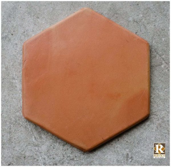 hexagon terracotta floor tile