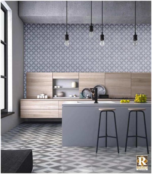 gray and white tile
