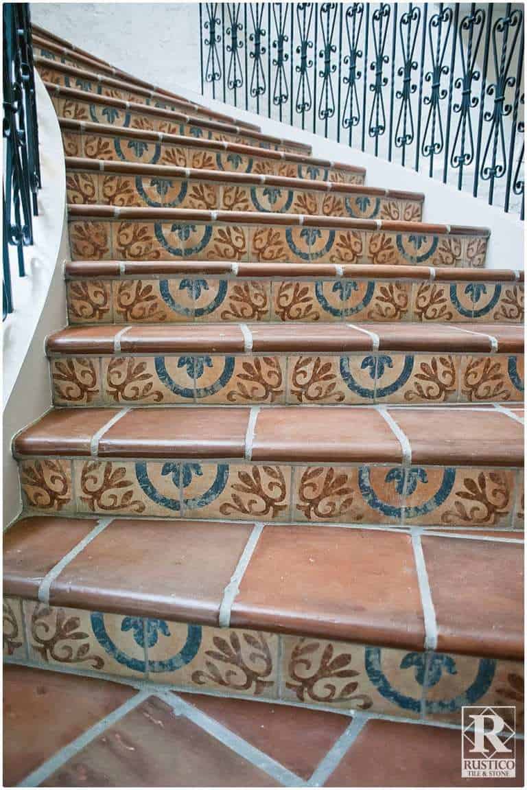 Stair Coping Saltillo Tile | Mexican Pool Coping (Photos) | Shipped to You