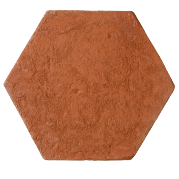 hexagon reclaimed terracotta tile