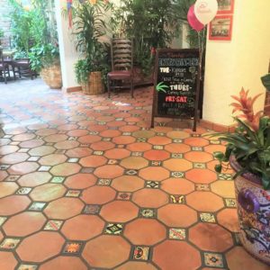 octagon saltillo tile floor pattern