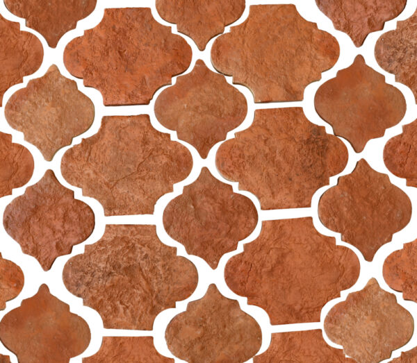 antique terracotta in riviera tile pattern