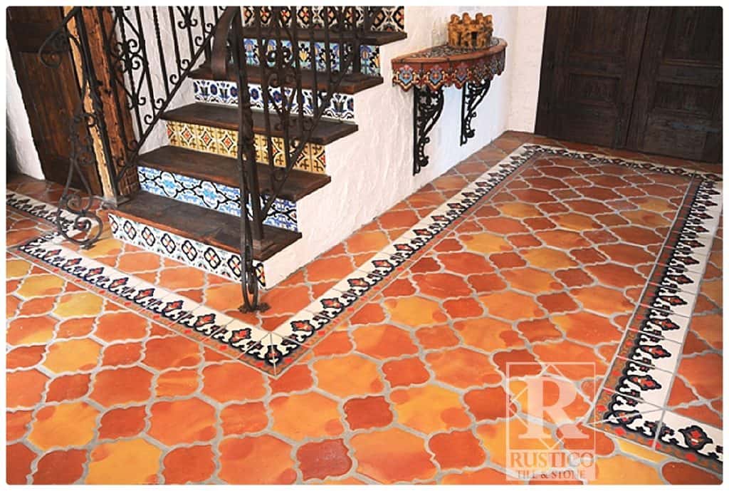 Handmade Mexican Saltillo Tile, Spanish Riviera, Terracotta Floor Clay Tile