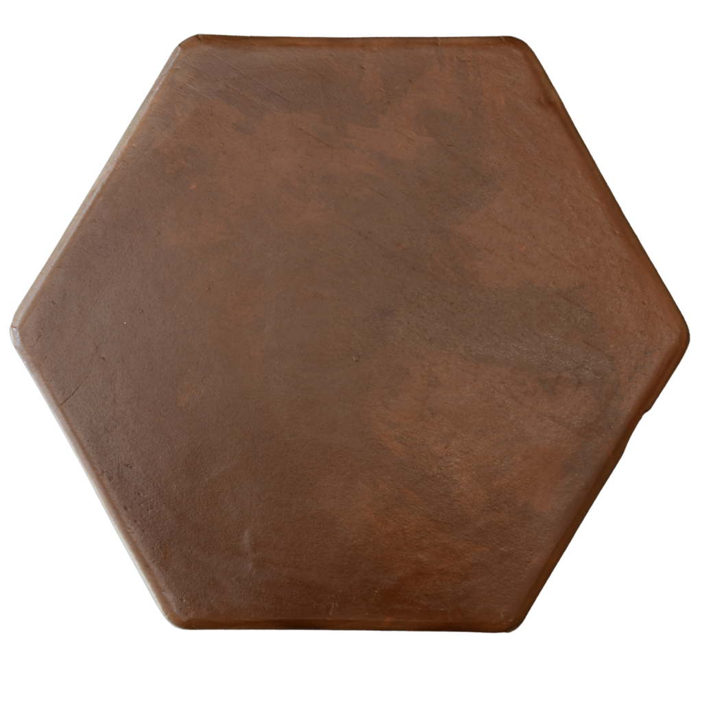 8x8 Hexagon Terracotta Tile Pattern