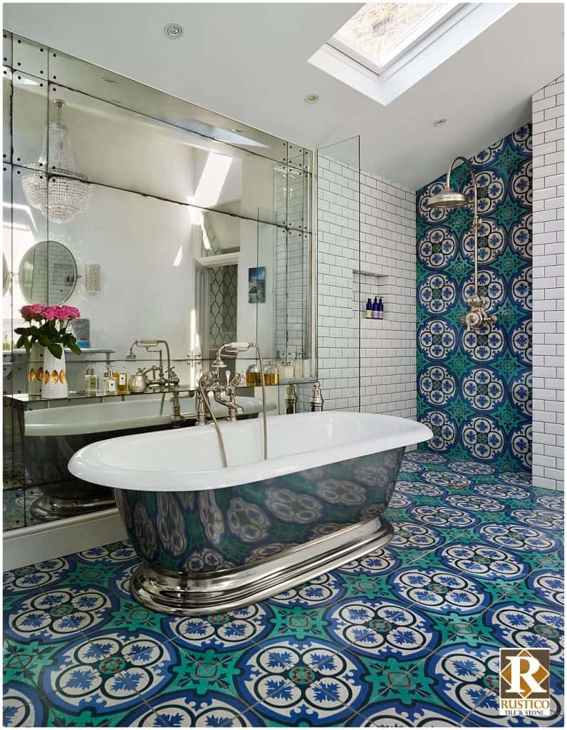 mexican tile for bathrooms