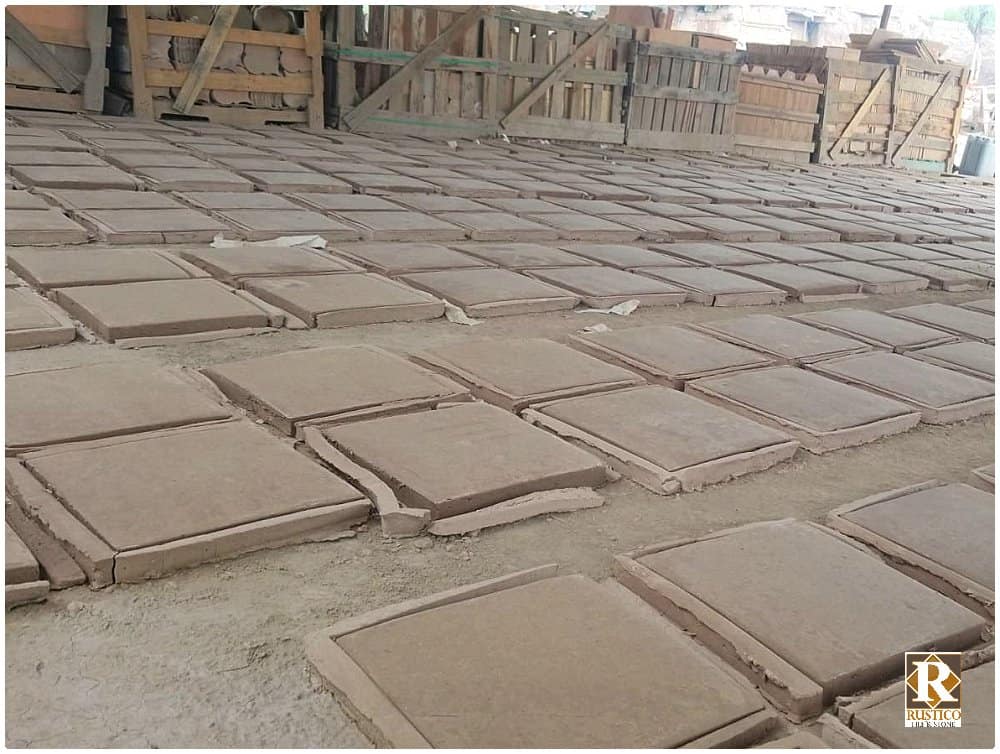 sun dried terracotta tile
