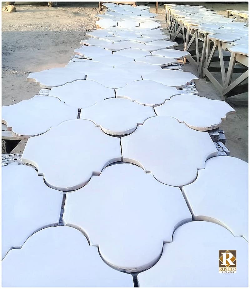 White Glazed Saltillo Tile Rustico Stone White Glazed Saltillo Tile Rustico