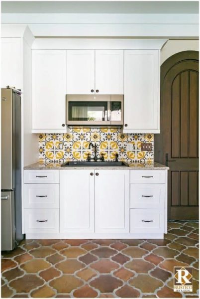 encaustic kitchen backsplash tile
