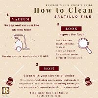 how to clean saltillo tile