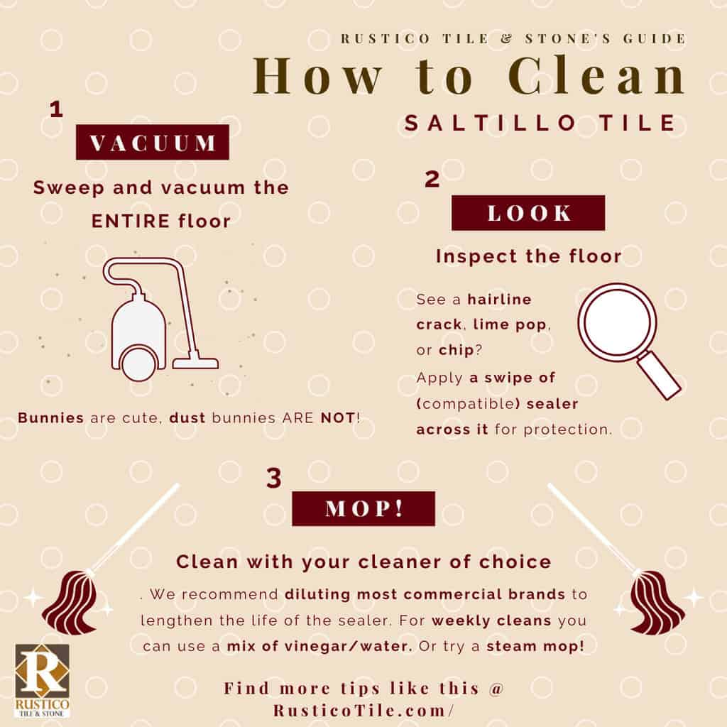 How To Clean Saltillo Tile Flooring, Is It Ok To Use Vinegar On Tile Floors