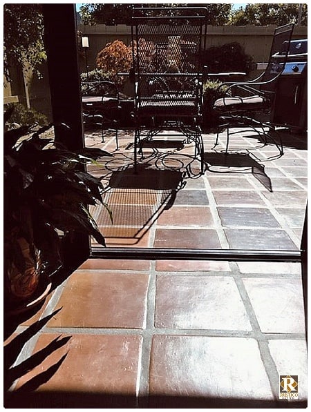 outdoor manganese saltillo tile