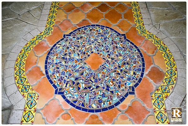 mexican tile in rustic style decor