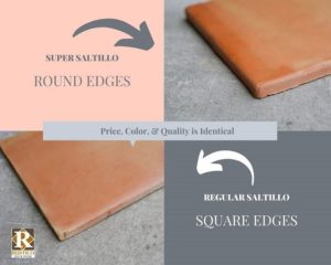 difference between super and regular saltillo tile