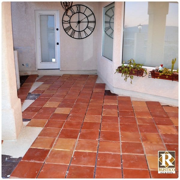 how to lay saltillo tile