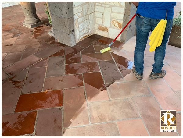 how to seal mexican tile