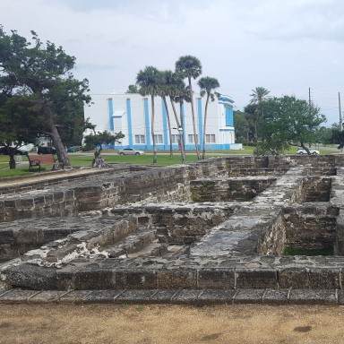 coquina foundation remnants