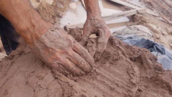 handmade clay tile