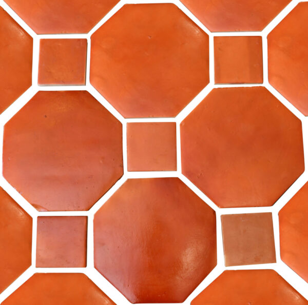 spanish mission red octagon terracotta tile flooring