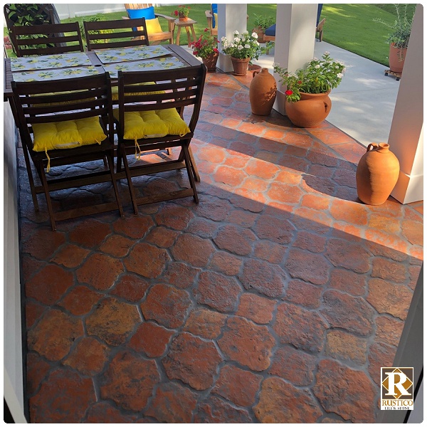 patio reclaimed terracotta tile