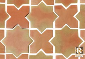 star and cross tile pattern in saltillo flooring