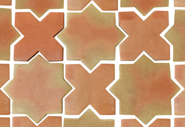 star cross mexican saltillo tile pattern