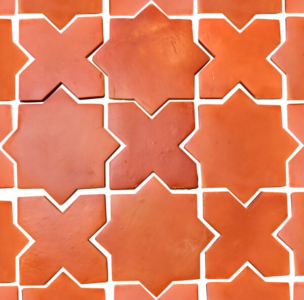 star cross mission red spanish tile pattern
