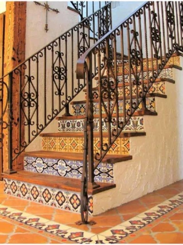 mexican tile stairs florida