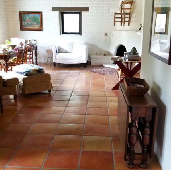 16x16 terracotta tile flooring