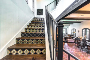 mexican tile stairs