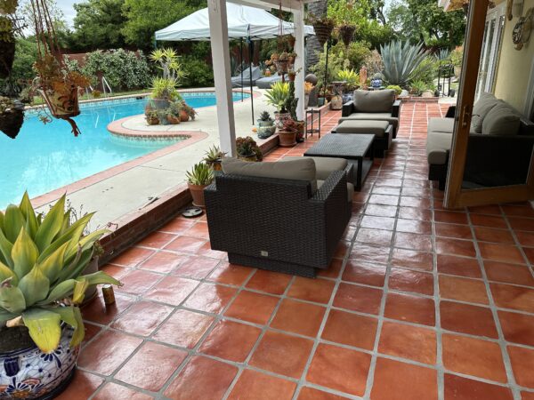 12x12 spanish mission red tile in woodland hills california