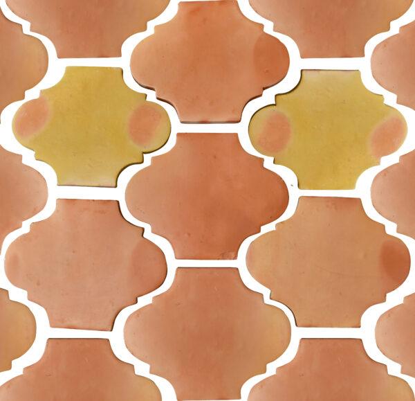 arabesque terracotta tile pattern