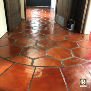 hexagon saltillo mission red terracotta tile