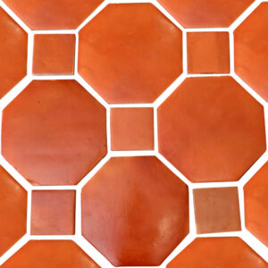 octagon tile spanish mission red