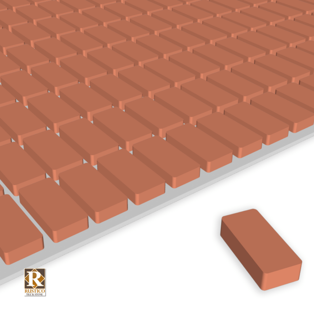 4x8 terracotta brick paver
