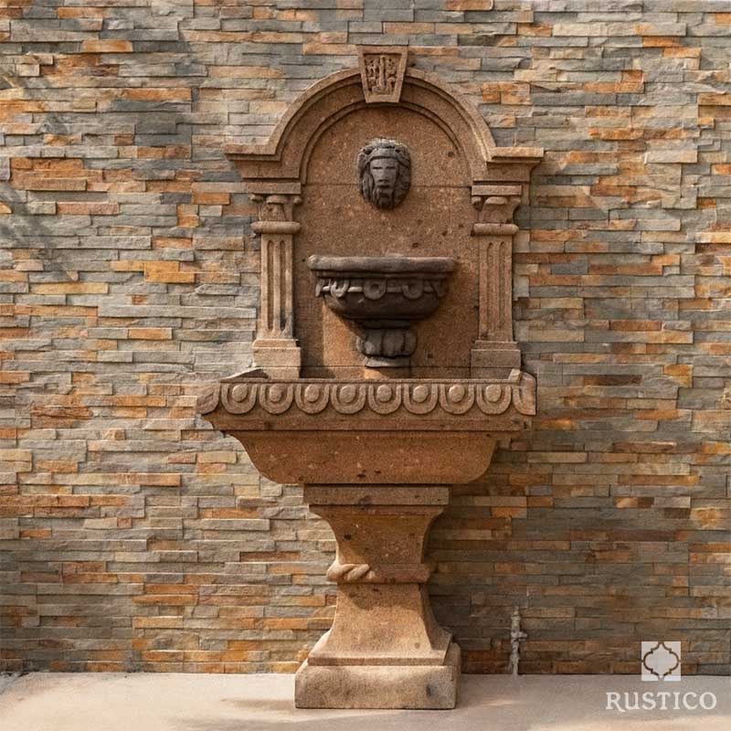 custom wall fountain from Rustico Tile & Stone