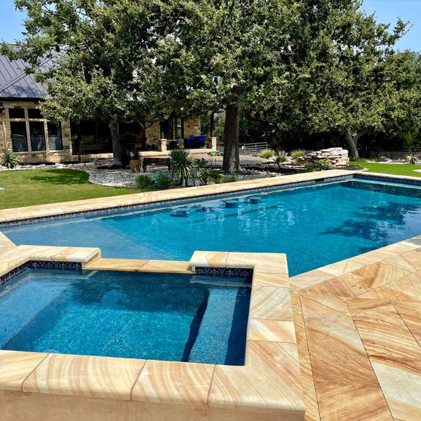 madera cantera pool coping tile and pavers
