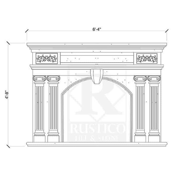 Cantera Fireplace - RCF1