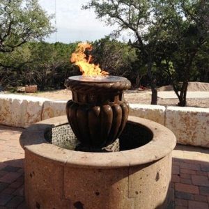 stone fire fountain