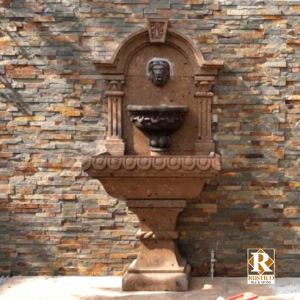 custom stone wall fountain